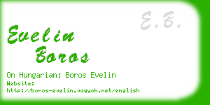 evelin boros business card